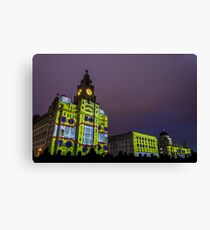 Liver Building Yellow Submarine Projection Canvas Print