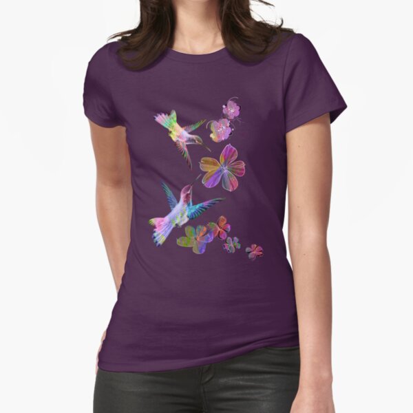 Birds. Fitted T-Shirt