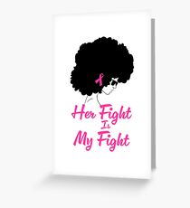Breast Cancer Shirt For Men, Breast Cancer Shirt, Black Woman Shirt, Breast Cancer Awareness Shirt, Black Woman Tee, Pink Ribbon Shirt Greeting Card