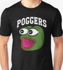 Poggers Twitch Stream Games Gaming Nerd Geek Unisex T-Shirt