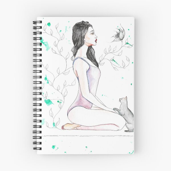 Item preview, Yoga with her Cat designed and sold by panimagine.