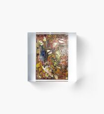 Expressionism abstract acrylic Acrylic Block