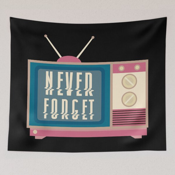 Item preview, Never Forget VHS cassette Eighties Retro disc designed and sold by anziehend.