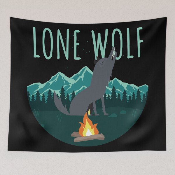 Item preview, Lonely wolf designed and sold by anziehend.