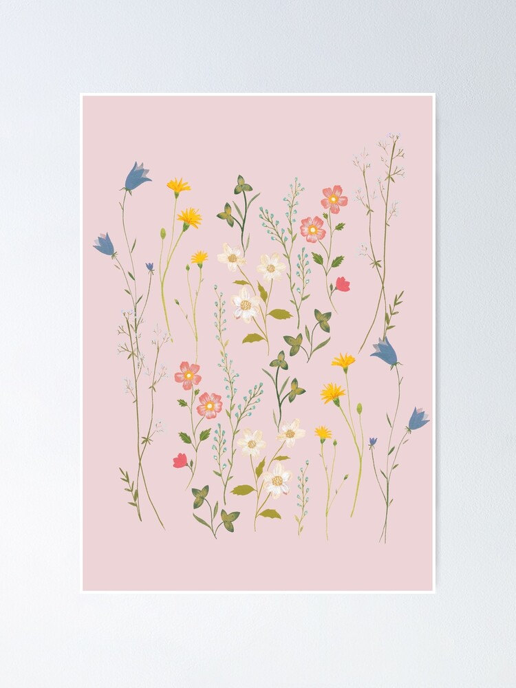 Alternate view of Dreamy Floral Pattern Poster