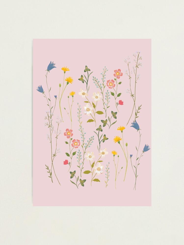 Alternate view of Dreamy Floral Pattern Photographic Print