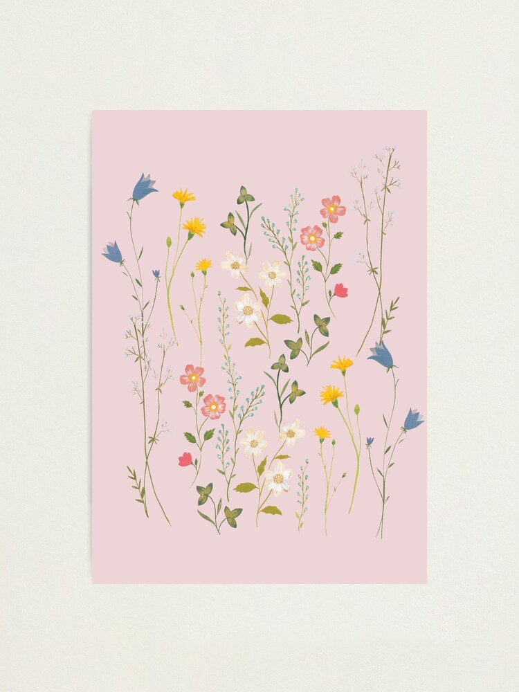 Alternate view of Dreamy Floral Pattern Photographic Print