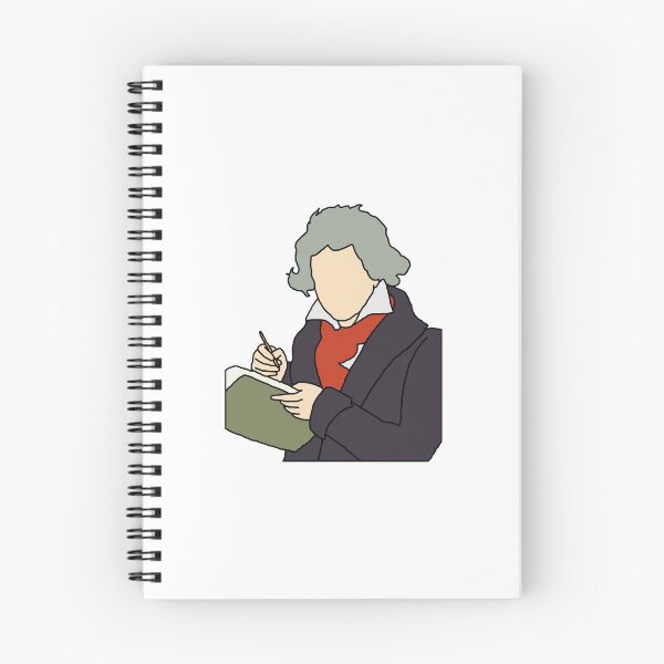 Artikelvorschau, Beethoven-Illustration entworfen und verkauft von RubyGoesBananas.