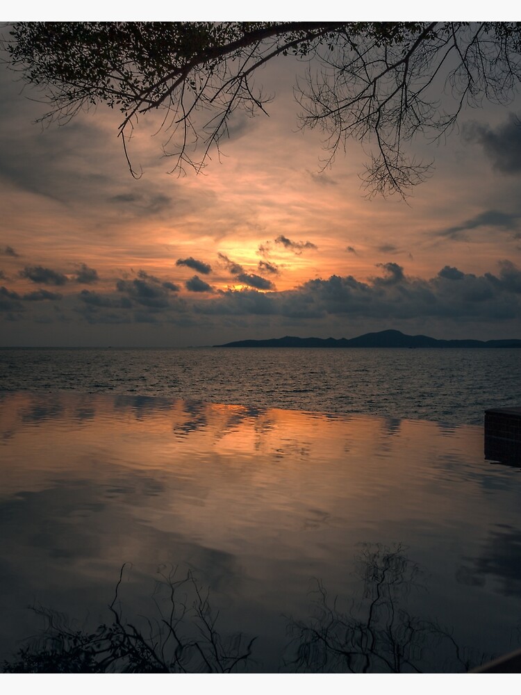 Thumbnail 3 of 3, Canvas Print, Sunset on the Gulf of Thailand designed and sold by darren-j-mcleod.
