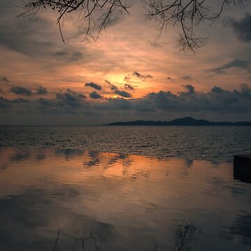 Artwork thumbnail, Sunset on the Gulf of Thailand by darren-j-mcleod