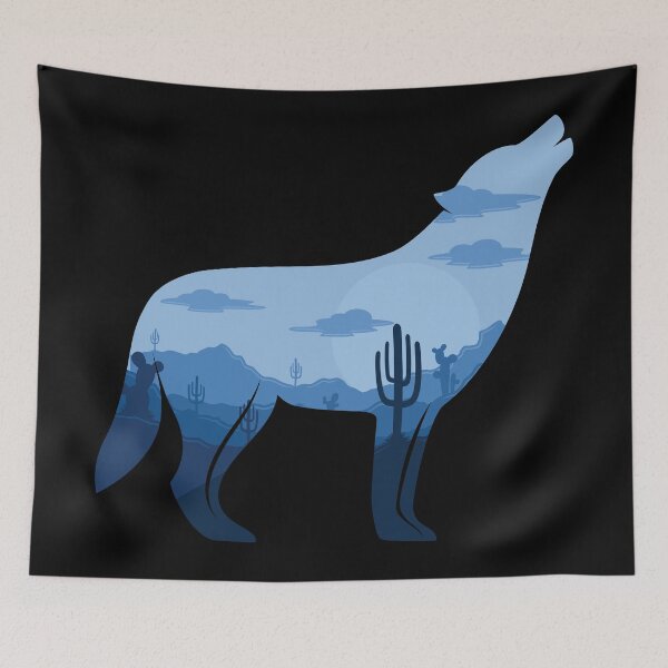 Item preview, Howling Wolf at full moon designed and sold by anziehend.