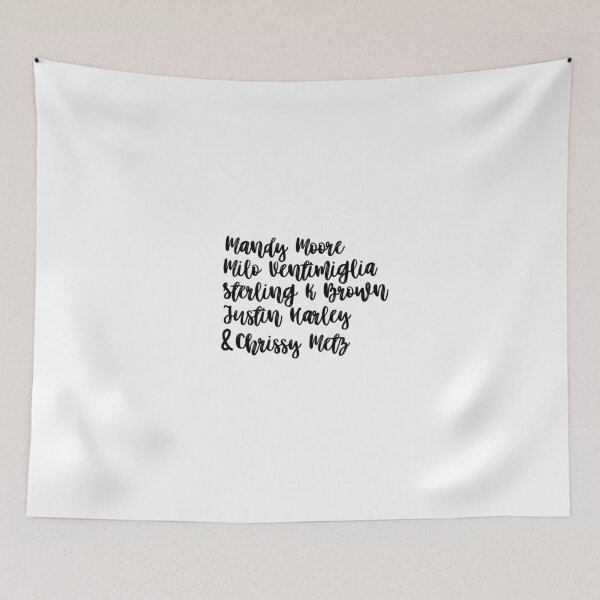 Item preview, This is Us Cast Names  designed and sold by ienjoydogs.