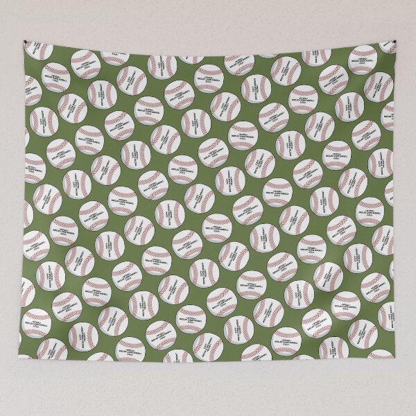 Item preview, Baseball Pattern (green) designed and sold by BuiceJox.