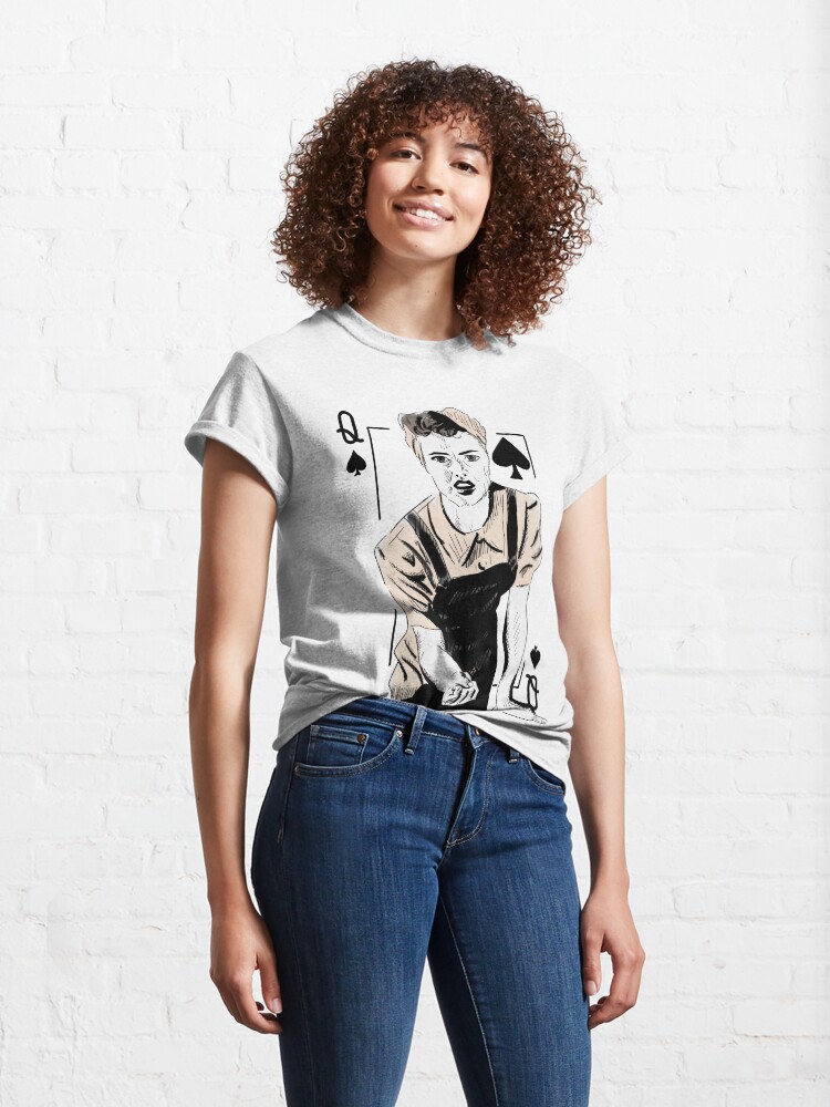 Alternate view of Wartime Land Girl Queen of Spades Classic T-Shirt