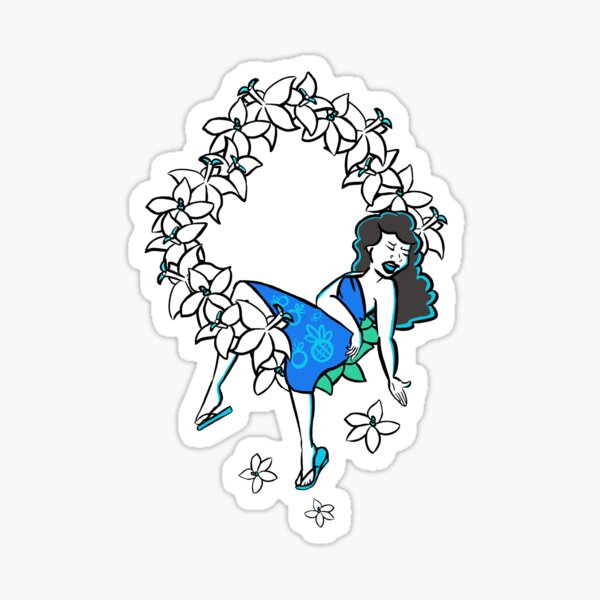 Lei Drape Sticker