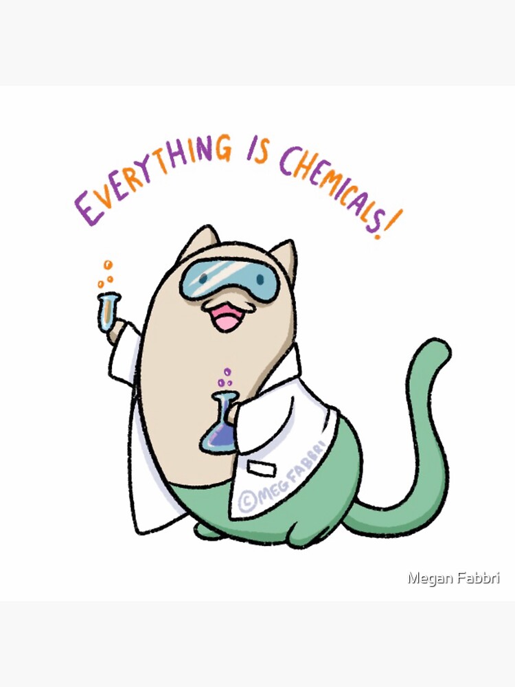 "Science Cat (Halloween Pill Cats)" Sticker by KnifeEars Redbubble