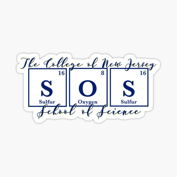 TCNJ School of Science Sticker