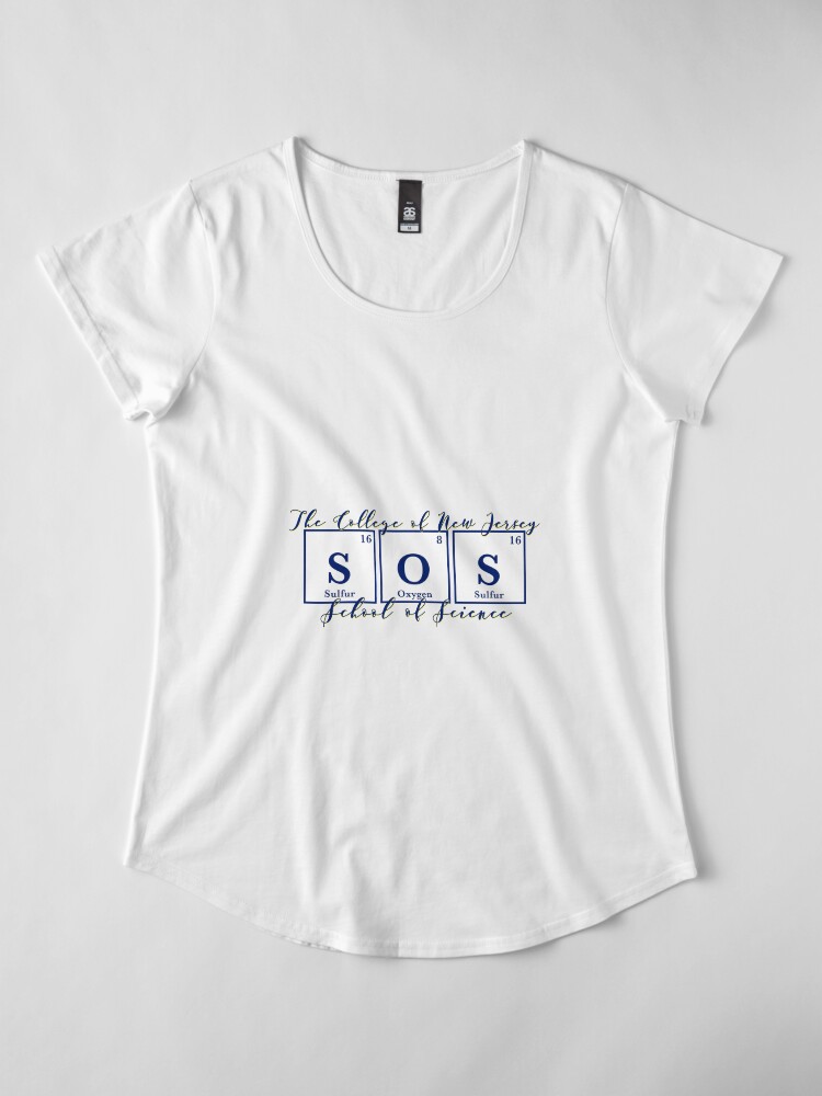 Alternate view of TCNJ School of Science Premium Scoop T-Shirt