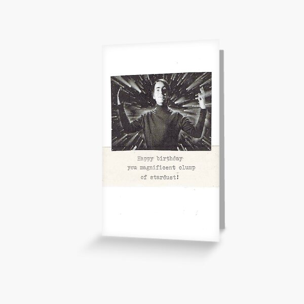 Carl Sagan Birthday Card Greeting Card