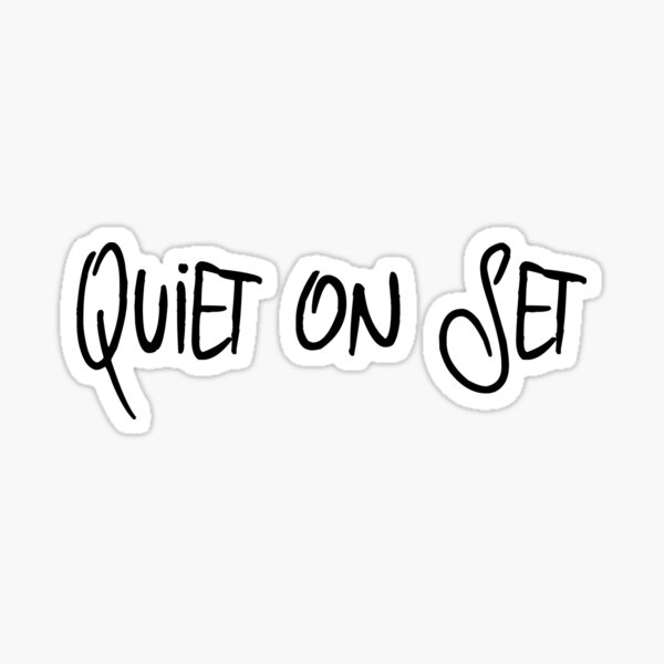 quiet-on-set-filmmaker-production-sticker-for-sale-by-at85productions