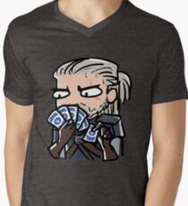 Geralt jouant gwent T-shirt col V homme