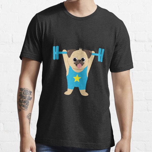 Pug Weightlifting Funny Deadlift Fitness Gym Workout Dog Pet Lover