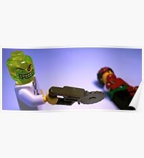 Doctor Toxic with Chainsaw, Custom Minifig Poster