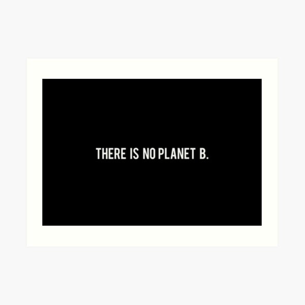 There Is No Planet B Art Print