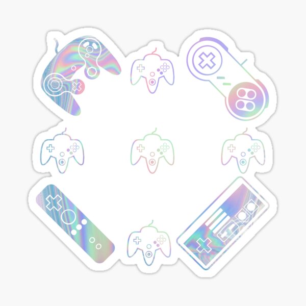 iridescent video games Sticker
