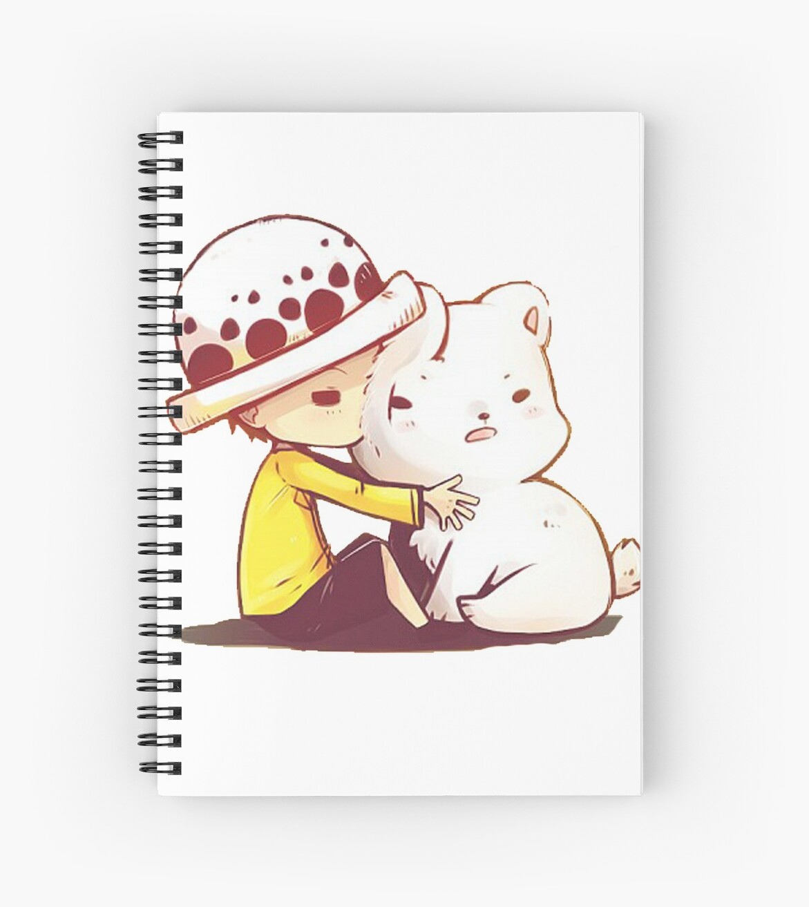 One Piece Trafalgar Law X Bepo Spiral Notebook By Quentinr Redbubble