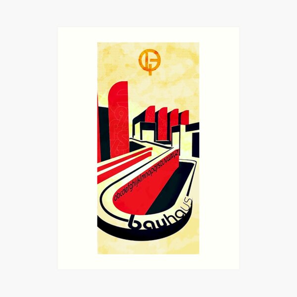 Bauhaus Art...geometric urban center Art Print