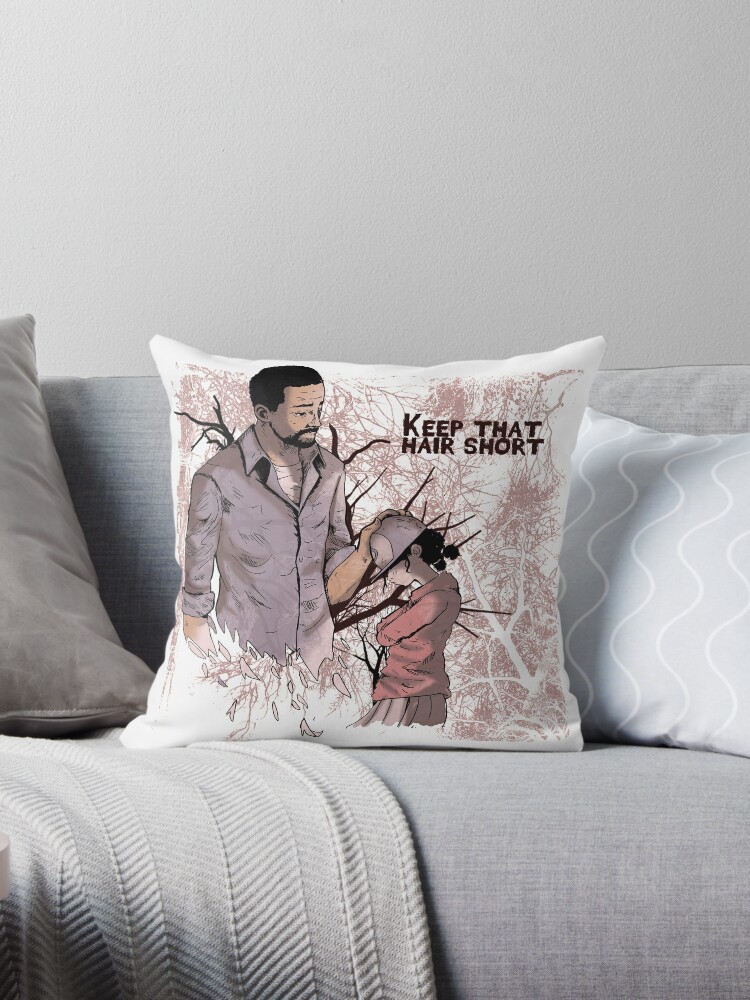 Walking Dead Lee And Clementine Throw Pillow By Ewelsart