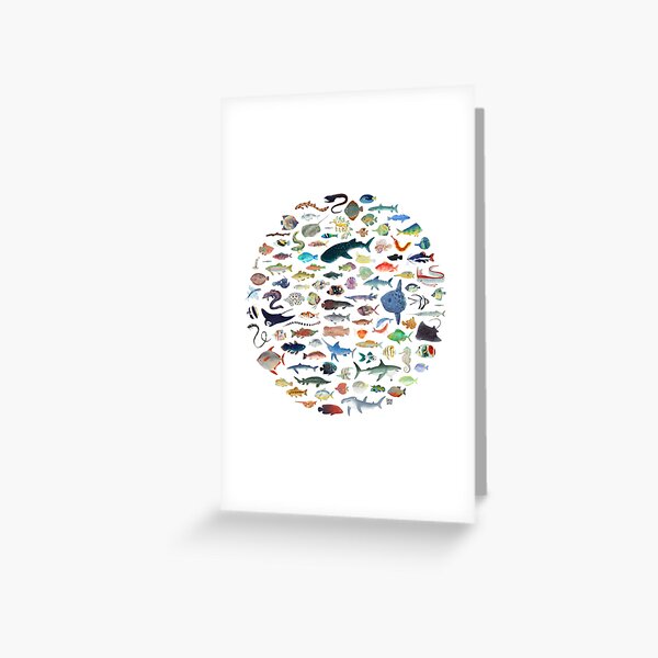 Item preview, One Hundred Fish designed and sold by tarynjohnson.