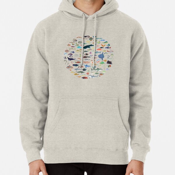 One Hundred Fish Pullover Hoodie