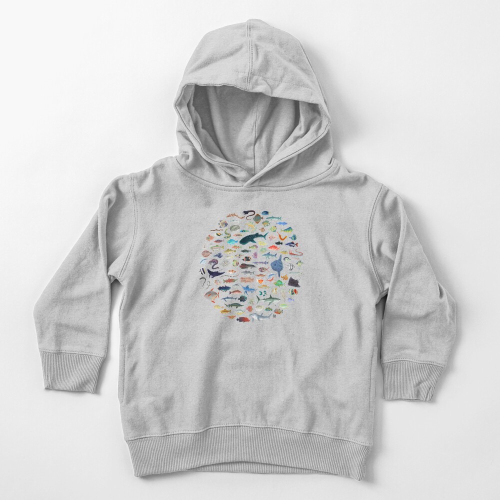 One Hundred Fish Toddler Pullover Hoodie