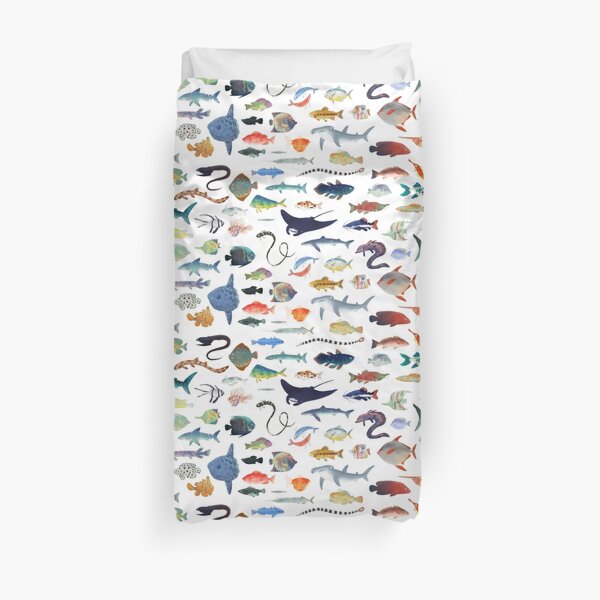 One Hundred Fish Duvet Cover