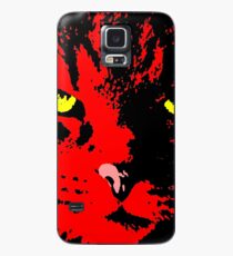 ANGRY CAT POP ART - RED YELLOW BLACK Case/Skin for Samsung Galaxy