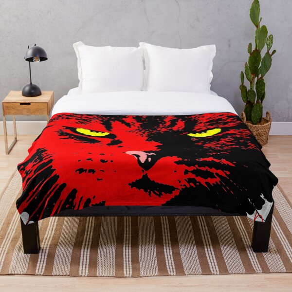 Item preview, ANGRY CAT POP ART - RED BLACK YELLOW TRASPARENT designed and sold by NYWA-ART.