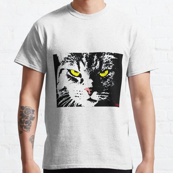 VERGANGENE CAT-POP-KUNST - SCHWARZES WEISSES GELB Classic T-Shirt