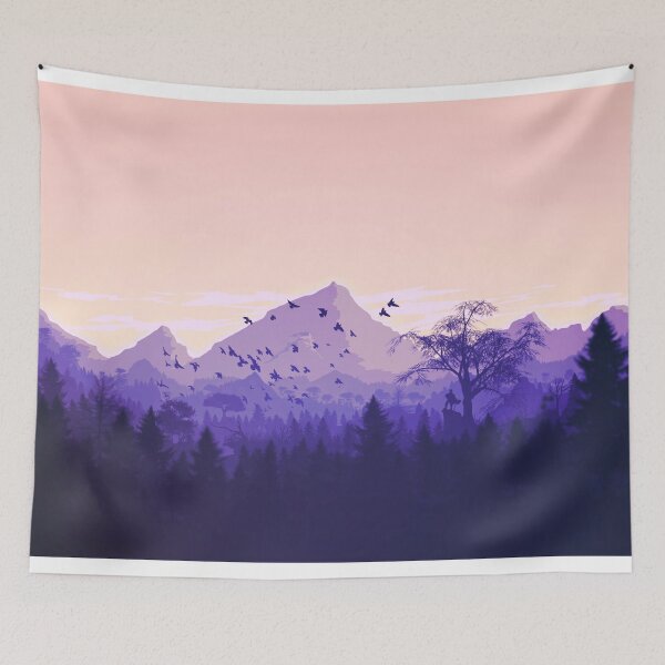 Item preview, Trees with Mountain view designed and sold by MrGamePLAY.