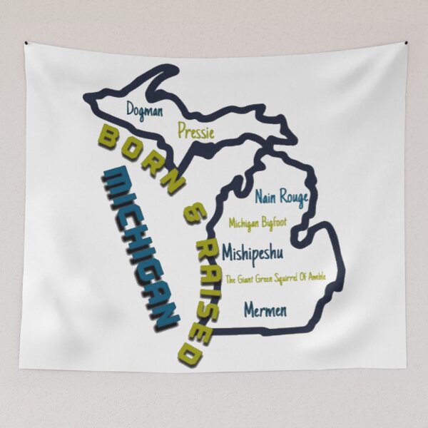Aperçu de l'œuvre Michigan Cryptids - Né & amp; Surélevé créée et vendue par carlyscreations.