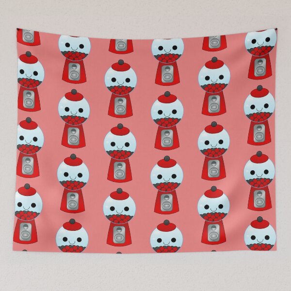 Item preview, kawaii red gumball machine designed and sold by kittybox.