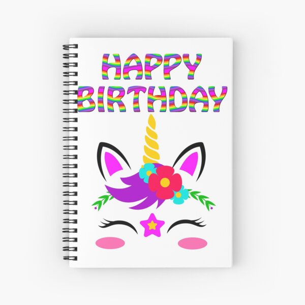 Cuadernos de espiral: Decoraciones De Unicornio Para La Fiesta De  Cumplea%c3%b1os