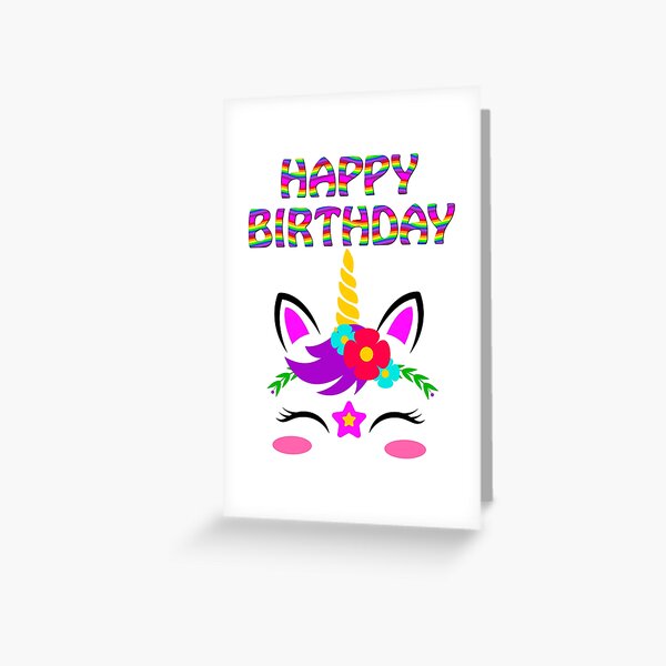 Cartes De Vœux Sur Le Theme Joyeux Anniversaire Licorne Magique Redbubble Cartes De Vœux Sur Le Theme Joyeux Anniversaire Licorne Magique Redbubble