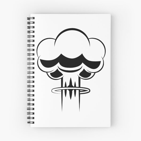 Item preview, Mushroom Cloud Vector Black designed and sold by BitRadical.