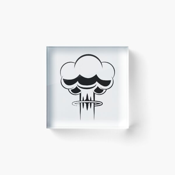 Item preview, Mushroom Cloud Vector Black designed and sold by BitRadical.