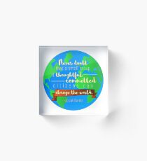 Change the World Acrylic Block