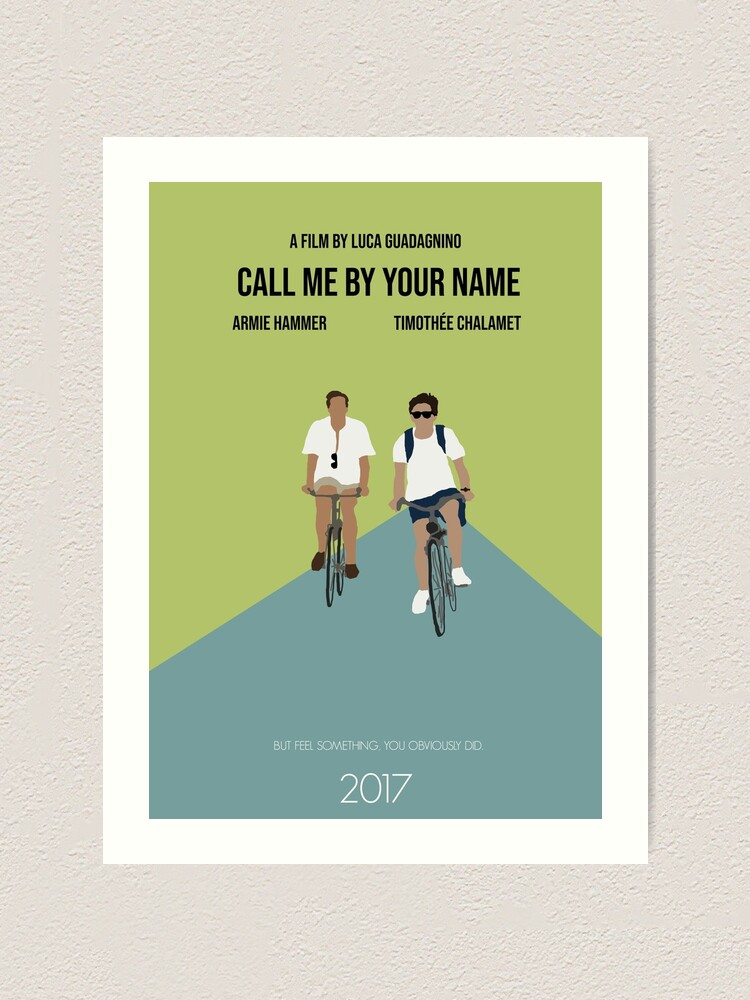 Call Me By Your Name Minimalist Movie Poster Art Print By Augierice Redbubble