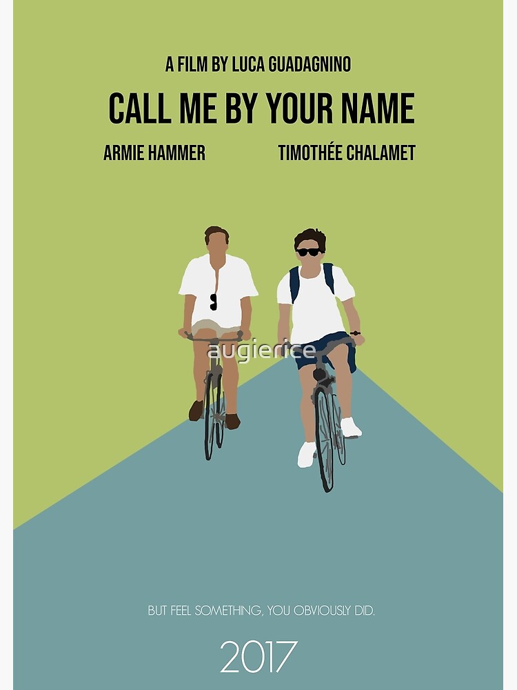 Call Me By Your Name Minimalist Movie Poster Greeting Card By Augierice Redbubble