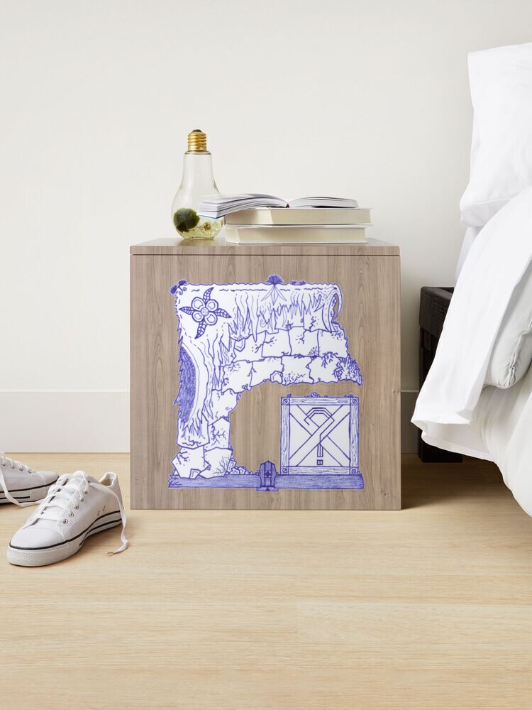 Alternate view of Merch #29 -- Crate Beneath The Crumbling Cliff Sticker